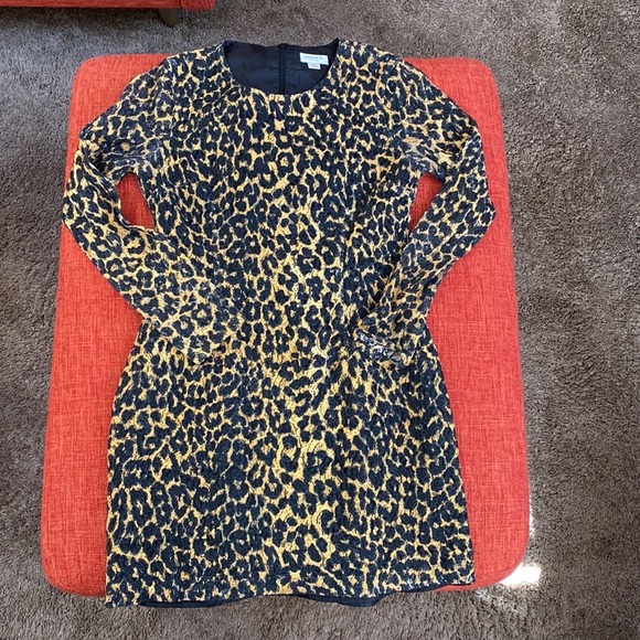 RODARTE x Target Leopard Print Black Lace Mini Dress Bows - Picture 5 of 15